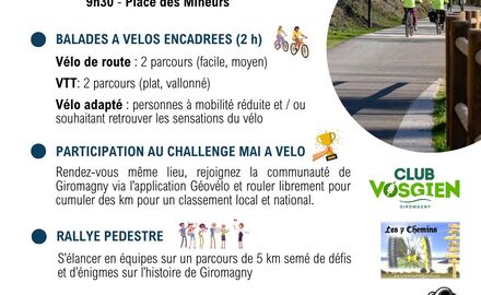 Fête des liaisons douces : Mai à Vélo et rallye pédestre 