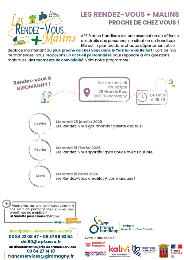 Les Rendez-Vous + Malins avec APF France Handicap