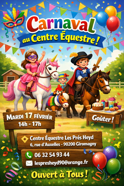 Carnaval au centre Equestre