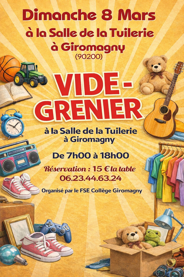 Vide grenier du collège - 8 mars