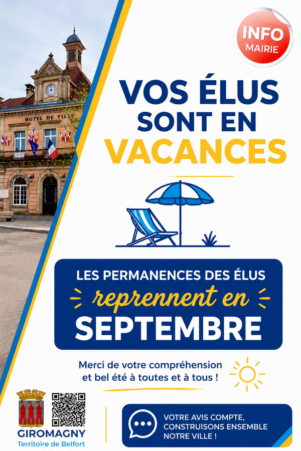 Information - Permanence des élus