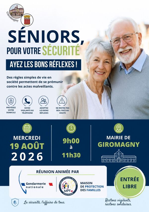 Séniors : une réunion de prévention pour adopter les bons réflexes