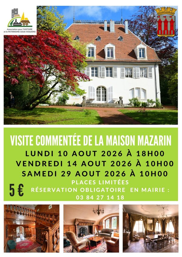 Visite commentée de la Maison Mazarin : plongez dans l'histoire sous-vosgienne