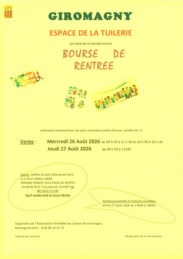 Bourse de rentrée