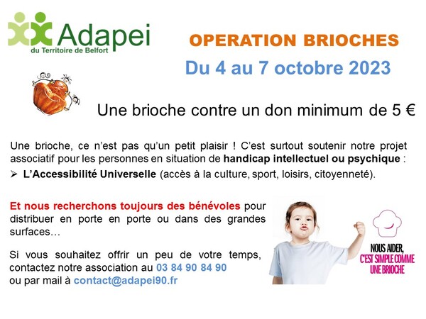 ADAPEI : Opération Brioches