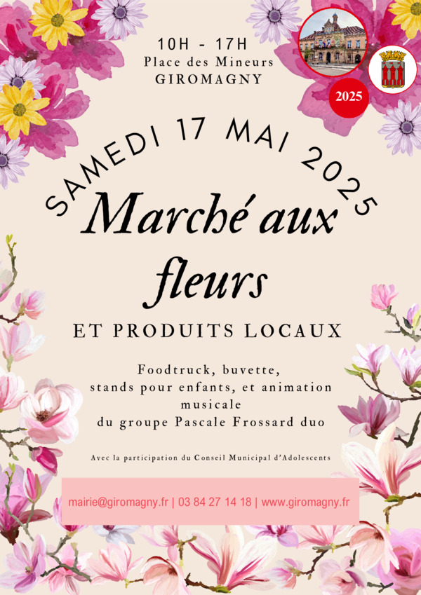 Marché aux Fleurs - samedi 17 mai 2025