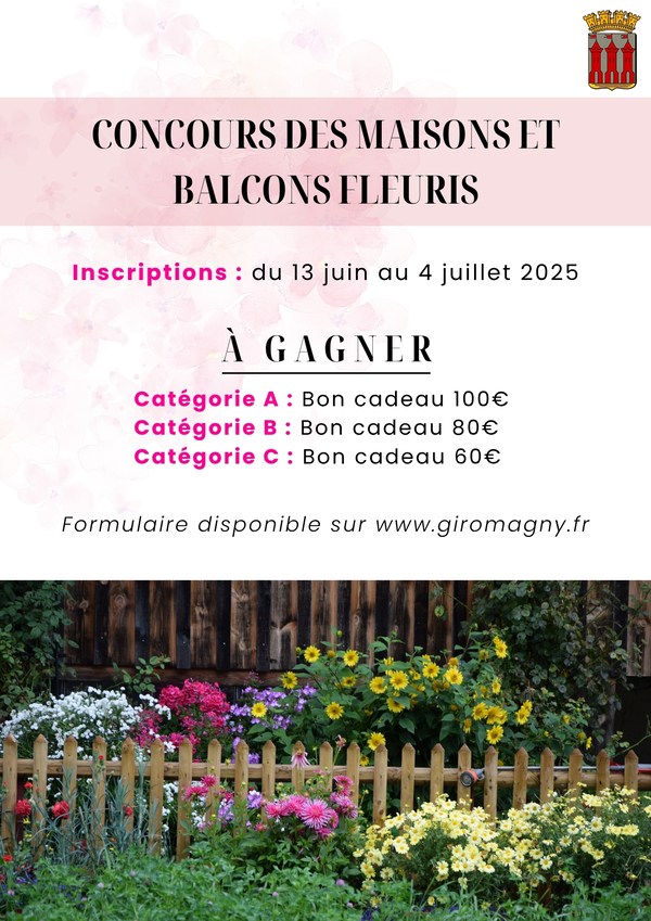 Concours de fleurissement 2025 – Inscriptions ouvertes 