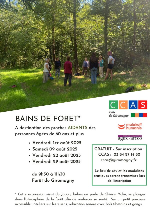 Bains de forêt à Giromagny – spécial aidants 