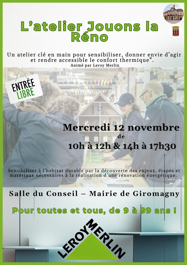 Atelier “Jouons la Réno” à Giromagny !
