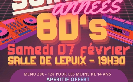 Soirée Années 80’s - FC Giro Lepuix 
