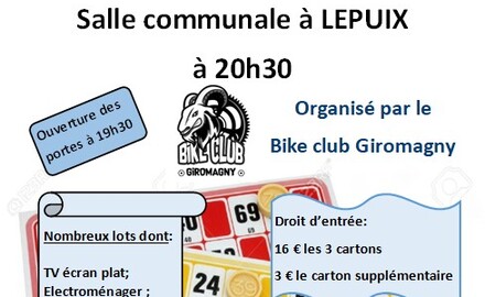 LOTO du Bike Club - 31 Janvier 