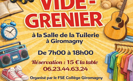 Vide grenier du collège - 8 mars