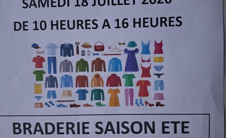 Braderie d'été - Croix-Rouge de Giromagny