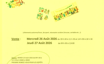 Bourse de rentrée