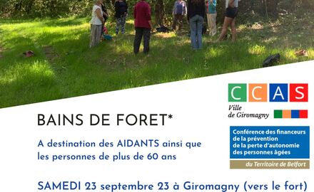 Atelier BAINS DE FORÊT à destination des AIDANTS et...