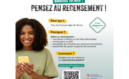 Vous avez 16 ans ? Faites-vous recenser ! 