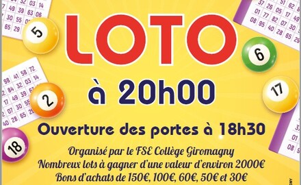 LOTO du collège - 5 avril 2025