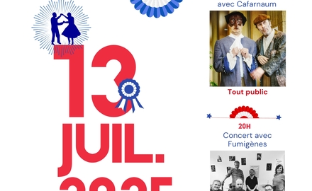 Fête nationale le 13 juillet à 17h30 