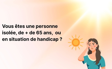 Prévention Canicule - Inscription au registre du CCAS 