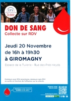 Don du sang à l’Espace de la Tuilerie