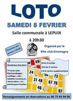 Loto Bike Club Samedi 8 fevrier 20h30