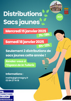 Sacs Jaunes: Deux dates, ne les manquez pas !