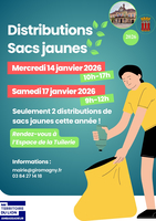 Sacs jaunes : Distributions