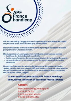 Afficher flyer APF France Handicap