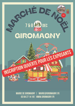 Affiche marché de noël 2024