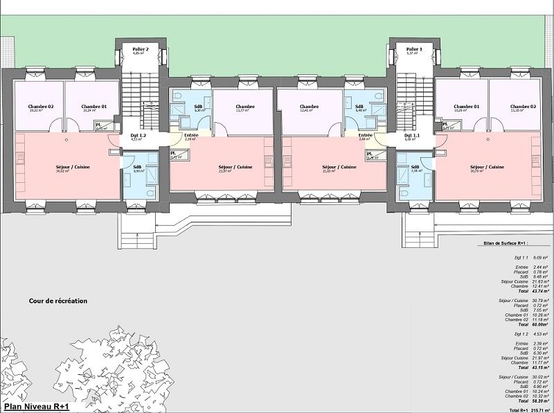 Plan École Lhomme R+1