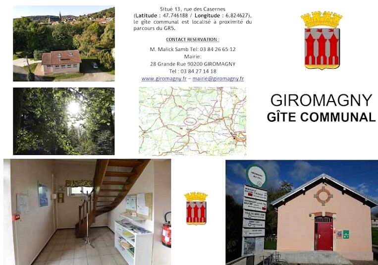 Flyer Gîte Communal Giromagny - recto