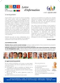 Image sur 1e page avec lien sur Lettre d'information CCAS - Ville de Giromagny n°15