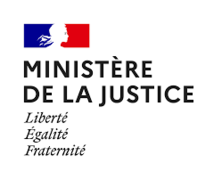 Logo Ministère de la Justice avec lien sur leur site internet