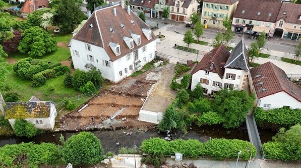 Zone Passerelle en cours de travaux 06-2025