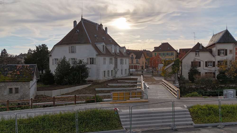Zone Passerelle en cours de travaux 06-2025