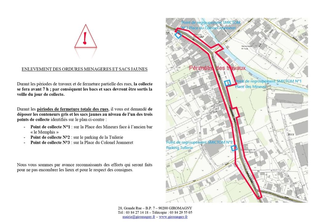 ENLEVEMENT DES ORDURES MENAGERES ET SACS JAUNES ENLEVEMENT DES ORDURES MENAGERES ET SACS JAUNES